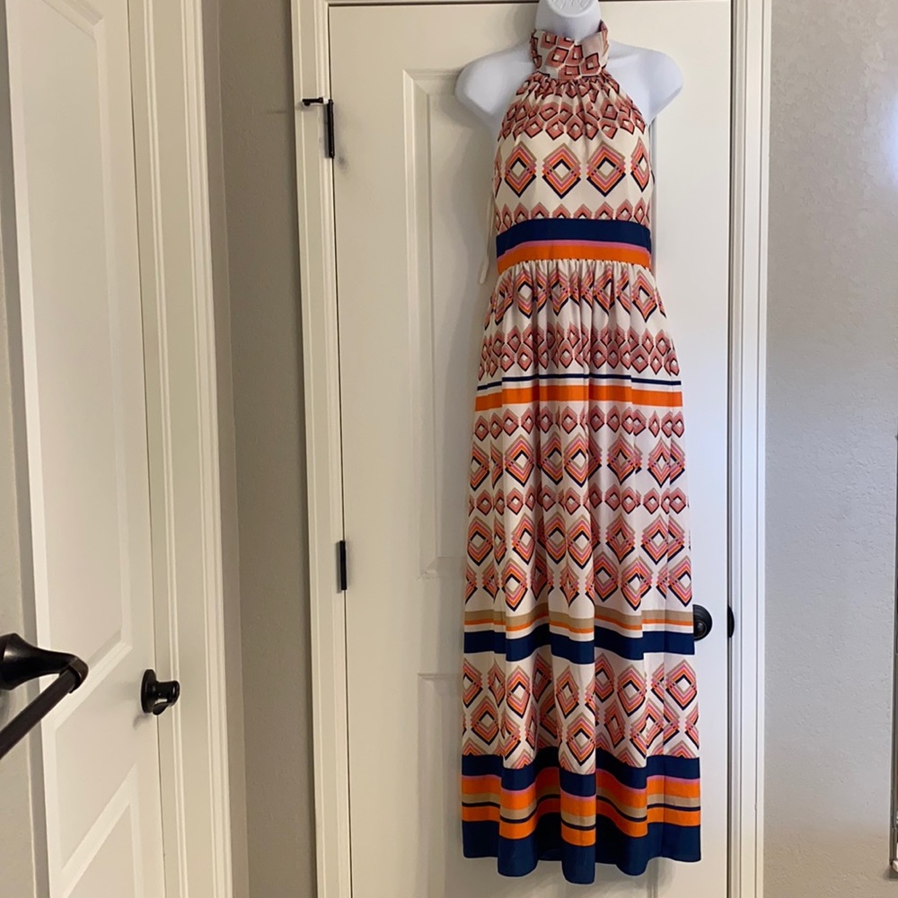 Halter top maxi dress